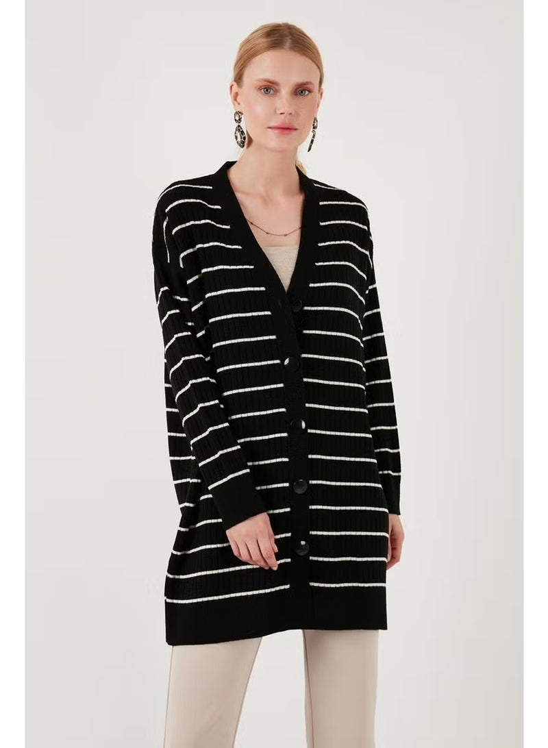 Lela V Neck Buttoned Knitted Cardigan Women's Cardigan 4616137 - Image 1